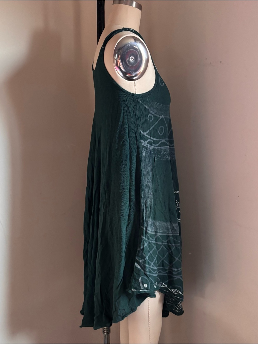 India Boutique Teal Green Floral Sundress - Picture 4 of 7